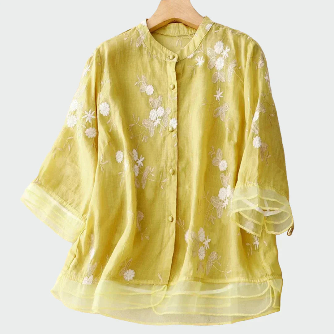 Κεντητή μπλούζα