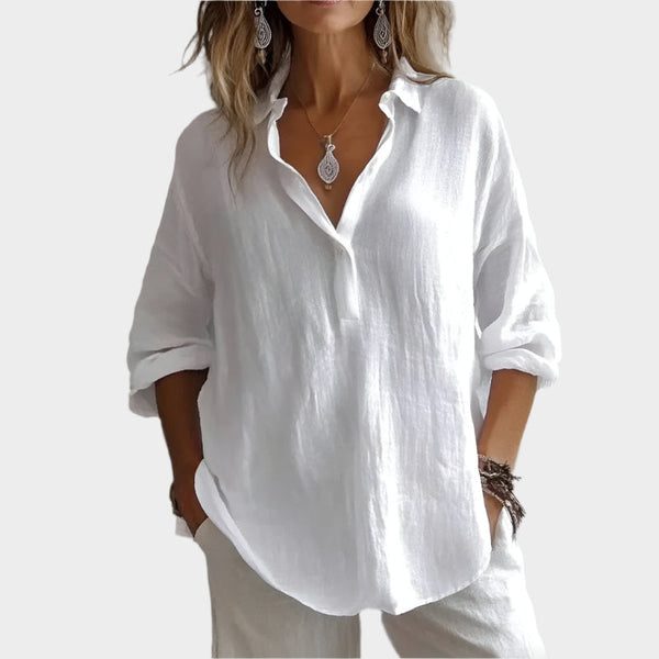 Καθημερινό Λινό Μπλουζάκι