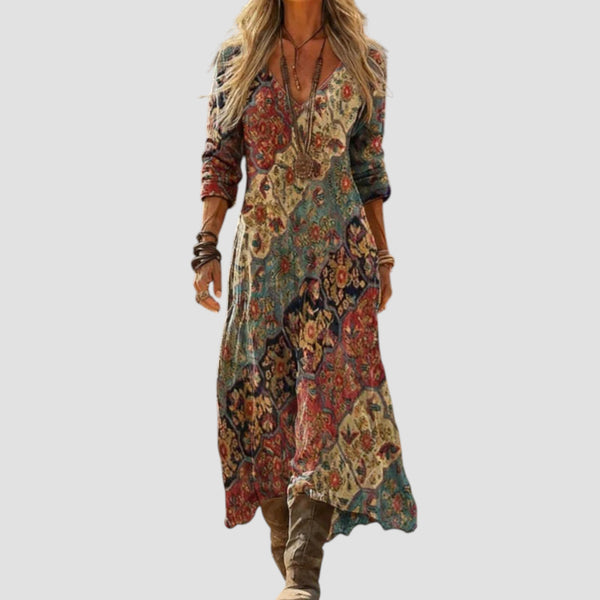Ariadne - Το Boho Vintage Maxi Φόρεμα