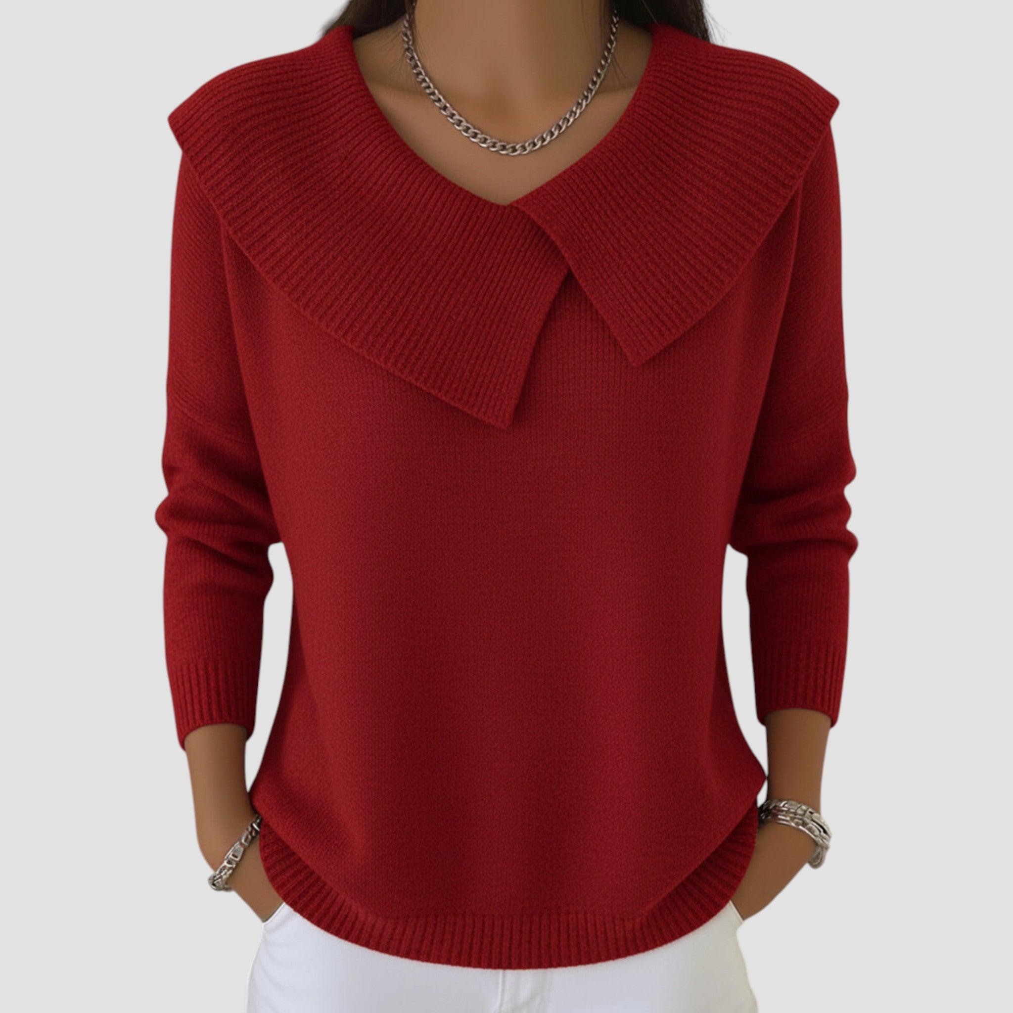 Lucia - Ζεστό πουλόβερ με μαλακό γιακά