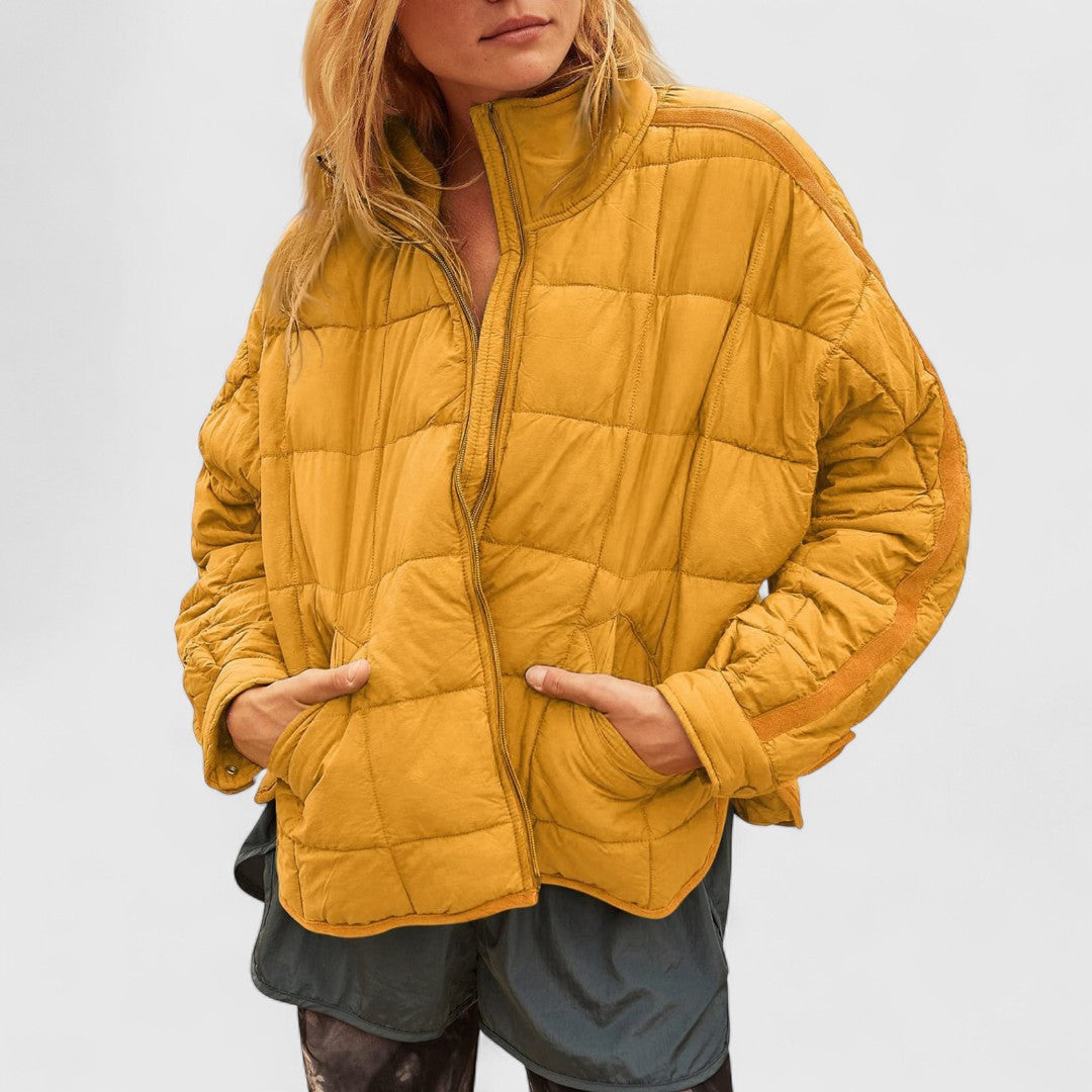 Τερψιχόρη - Ελαφρύ καπιτονέ μπουφάν με φερμουάρ και άνετη εφαρμογή