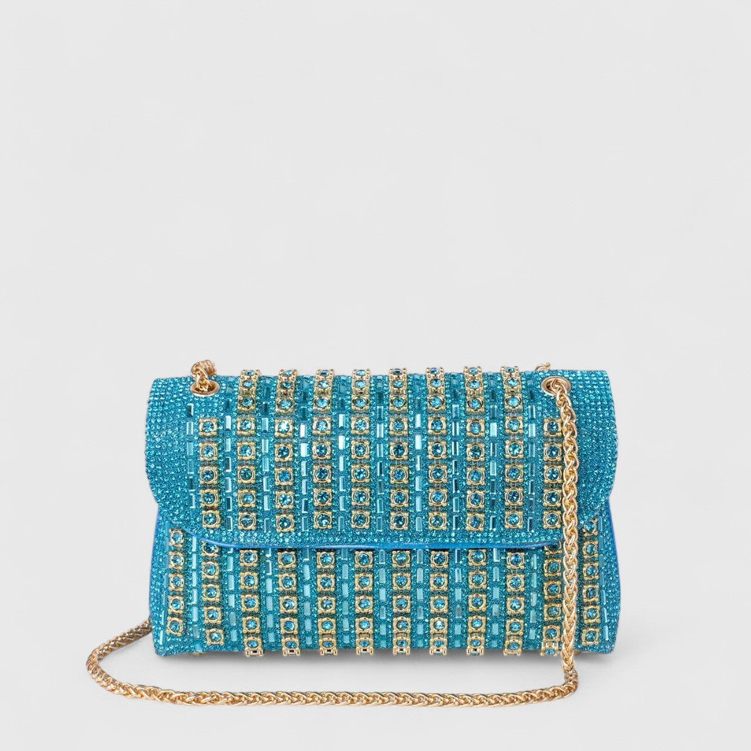 Βασιλική - Κομψή τσάντα ώμου με αλυσίδα και διακριτική λάμψη