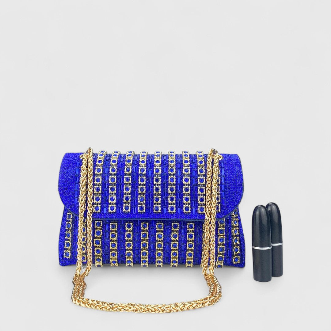 Βασιλική - Κομψή τσάντα ώμου με αλυσίδα και διακριτική λάμψη