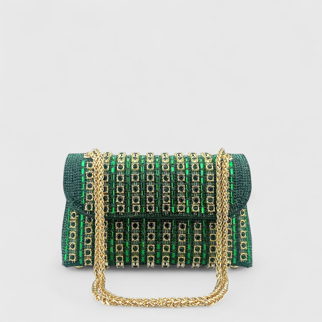 Βασιλική - Κομψή τσάντα ώμου με αλυσίδα και διακριτική λάμψη