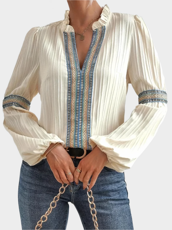 Εντυπωσιακή Μπλούζα με V-Λαιμόκοψη