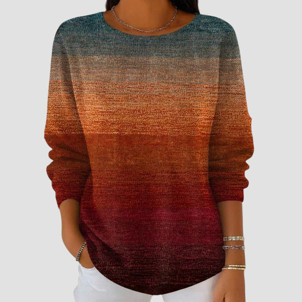 Skylar - μπλουζάκι με χρωματικό ντεγκραντέ