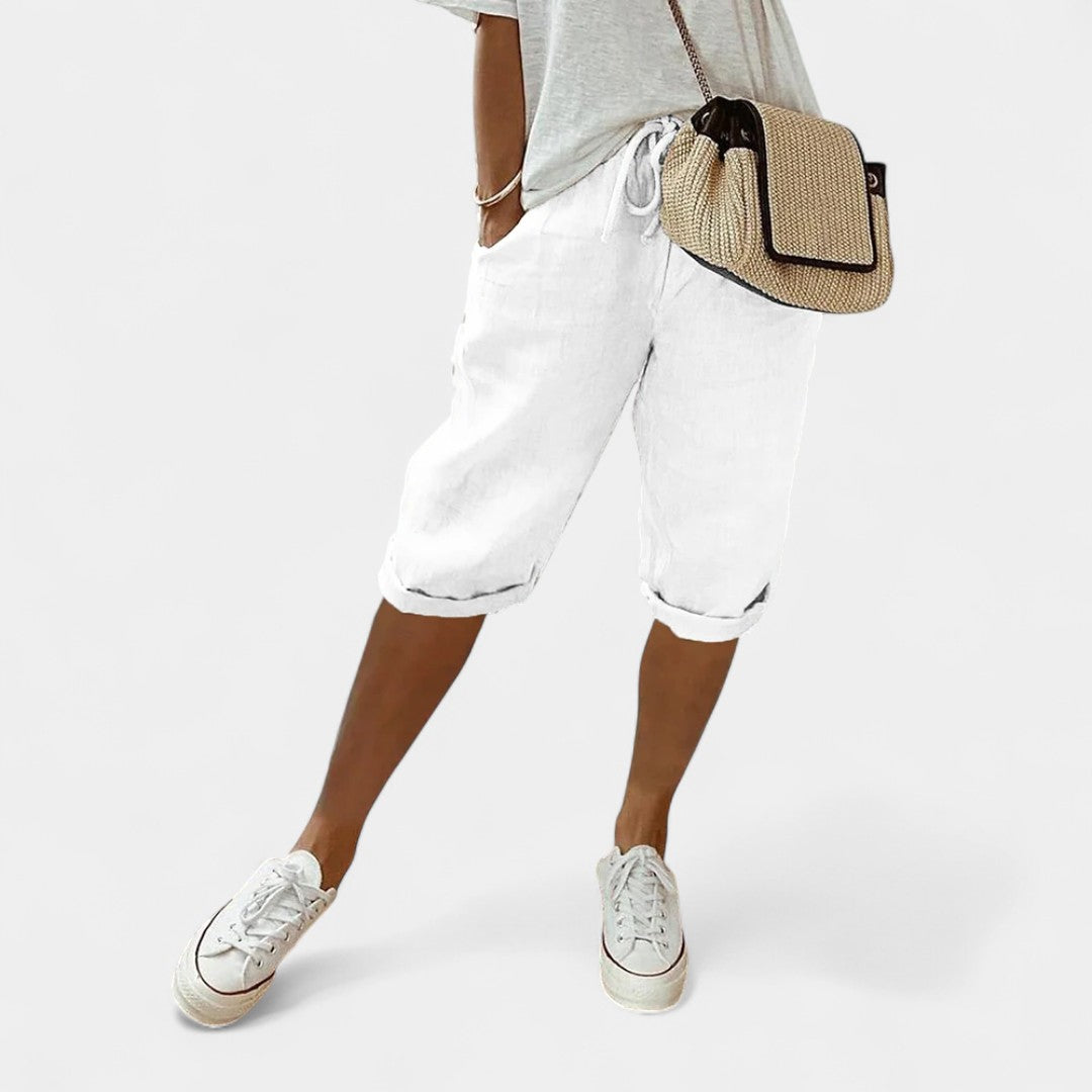 Λαοδίκη - Βερμούδα δροσιάς από βαμβάκι και λινό για κάθε μέρα