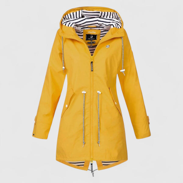 Φωτεινή - Κομψό αδιάβροχο γυναικείο μπουφάν με διακριτική λάμψη