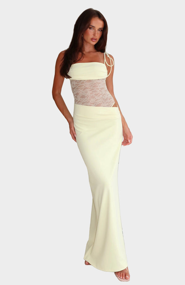 Μάξι Φόρεμα με Χαλαρή Ροή και Εκλεπτυσμένη Φινέτσα