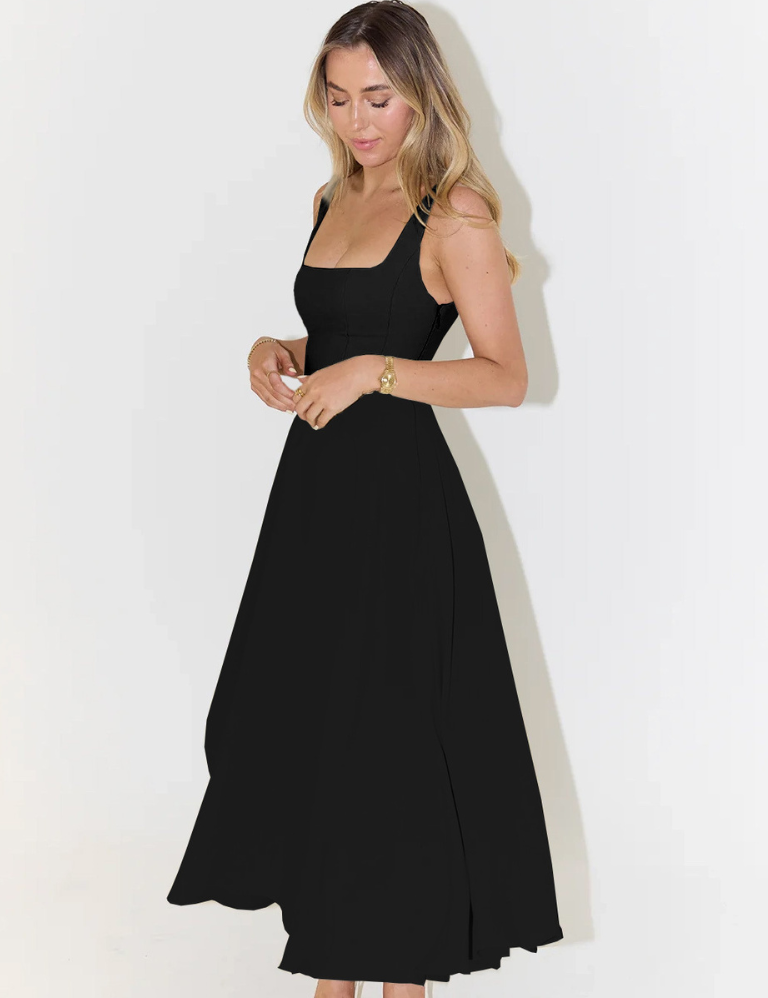 Κομψό Μίντι Φόρεμα με Ρομαντική Γραμμή