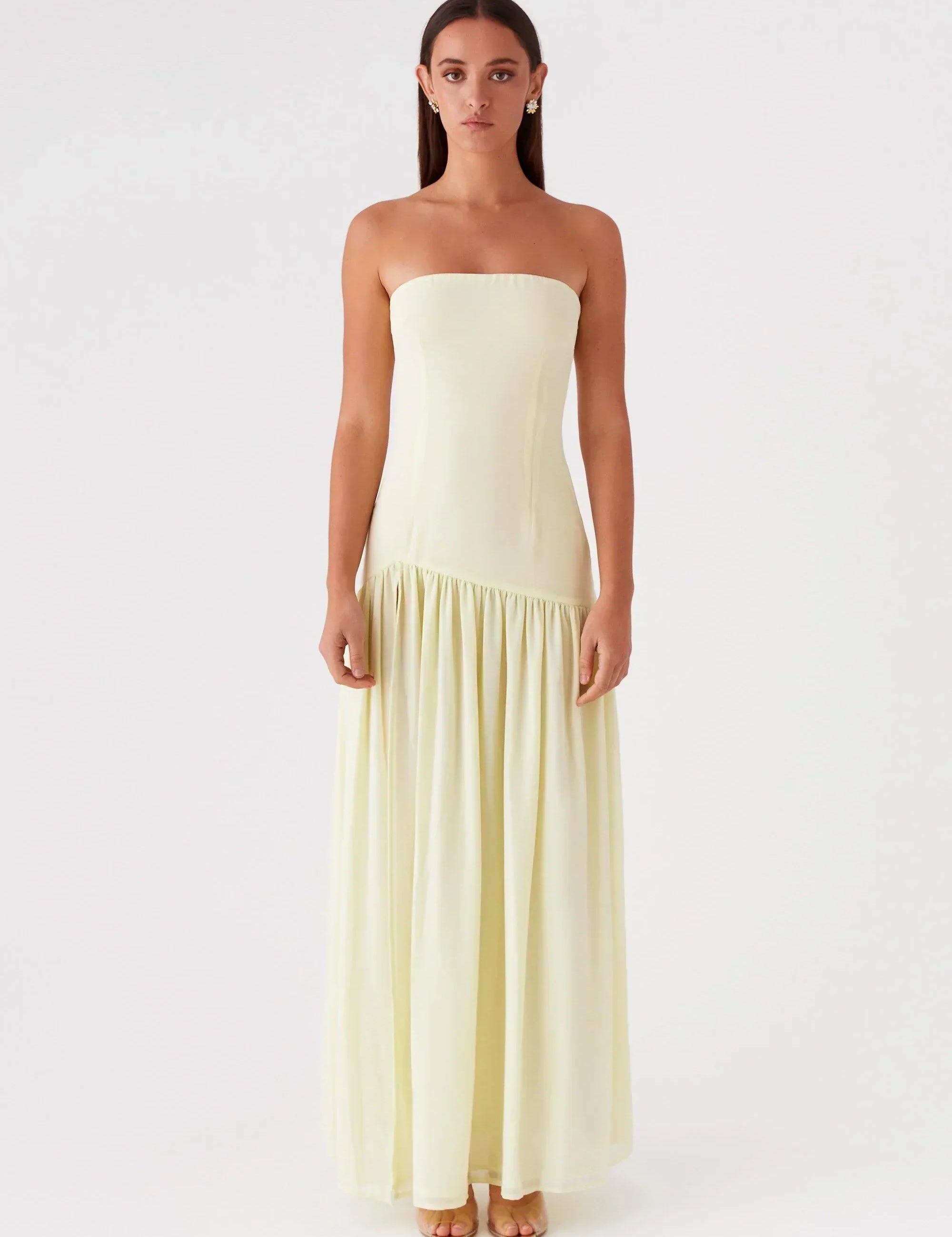 Εντίνα | Μάξι Φόρεμα χωρίς Τιράντες