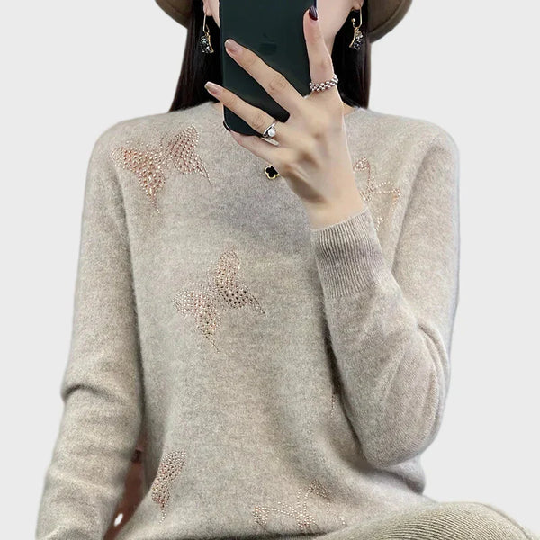 Πλεκτό Ζιβάγκο με Σχέδιο Πεταλούδας