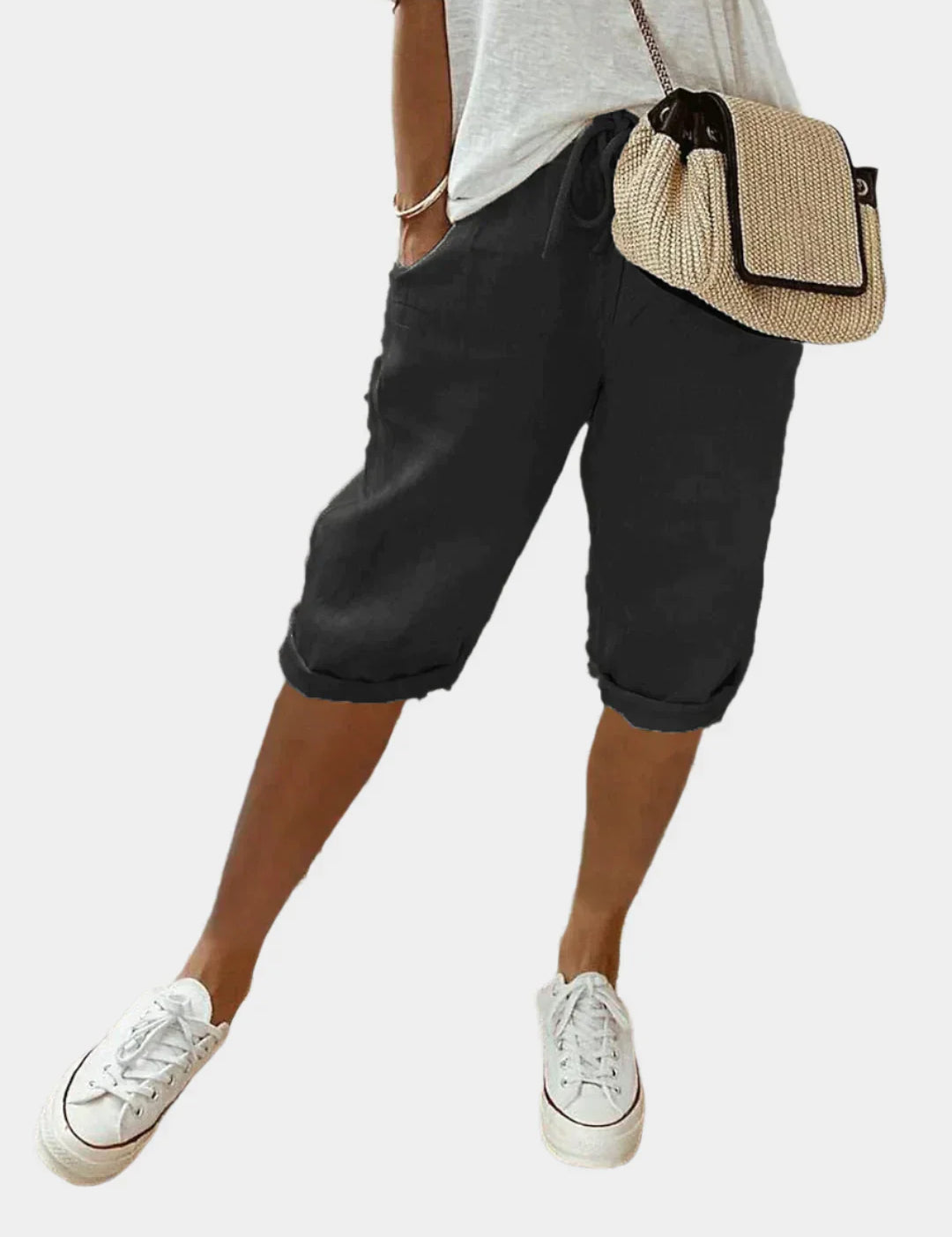 Κομψό Γυναικείο Λινό Παντελόνι