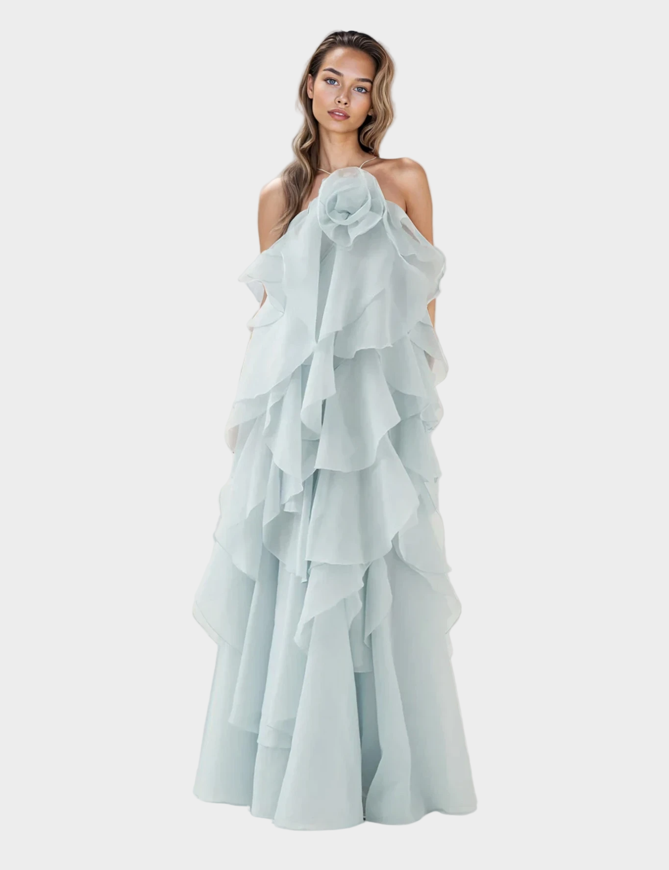 Μάξι Φόρεμα με Ρομαντική Αίσθηση και Αριστοκρατικό Στυλ