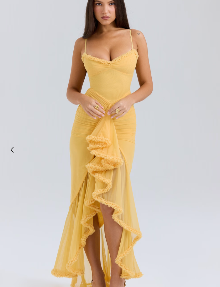 Έλμα | Φόρεμα με Σουρωτά Βολάν