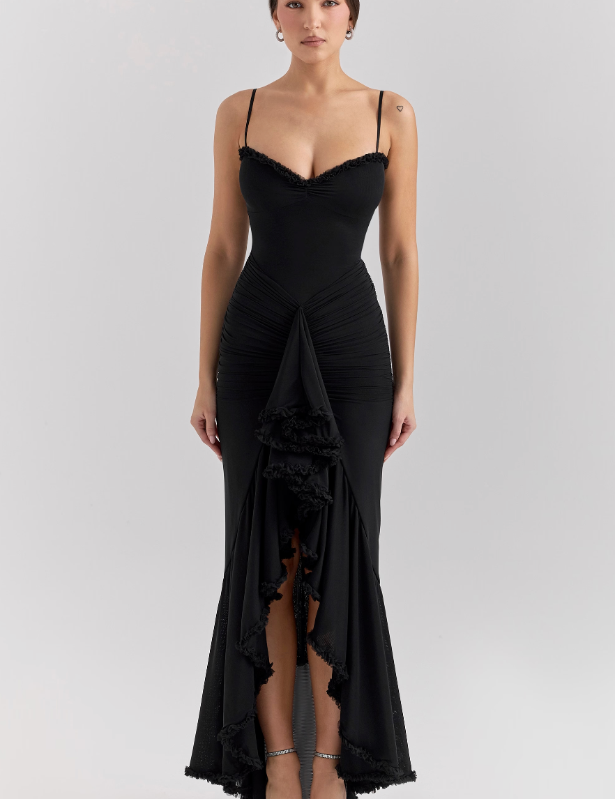 Έλμα | Φόρεμα με Σουρωτά Βολάν