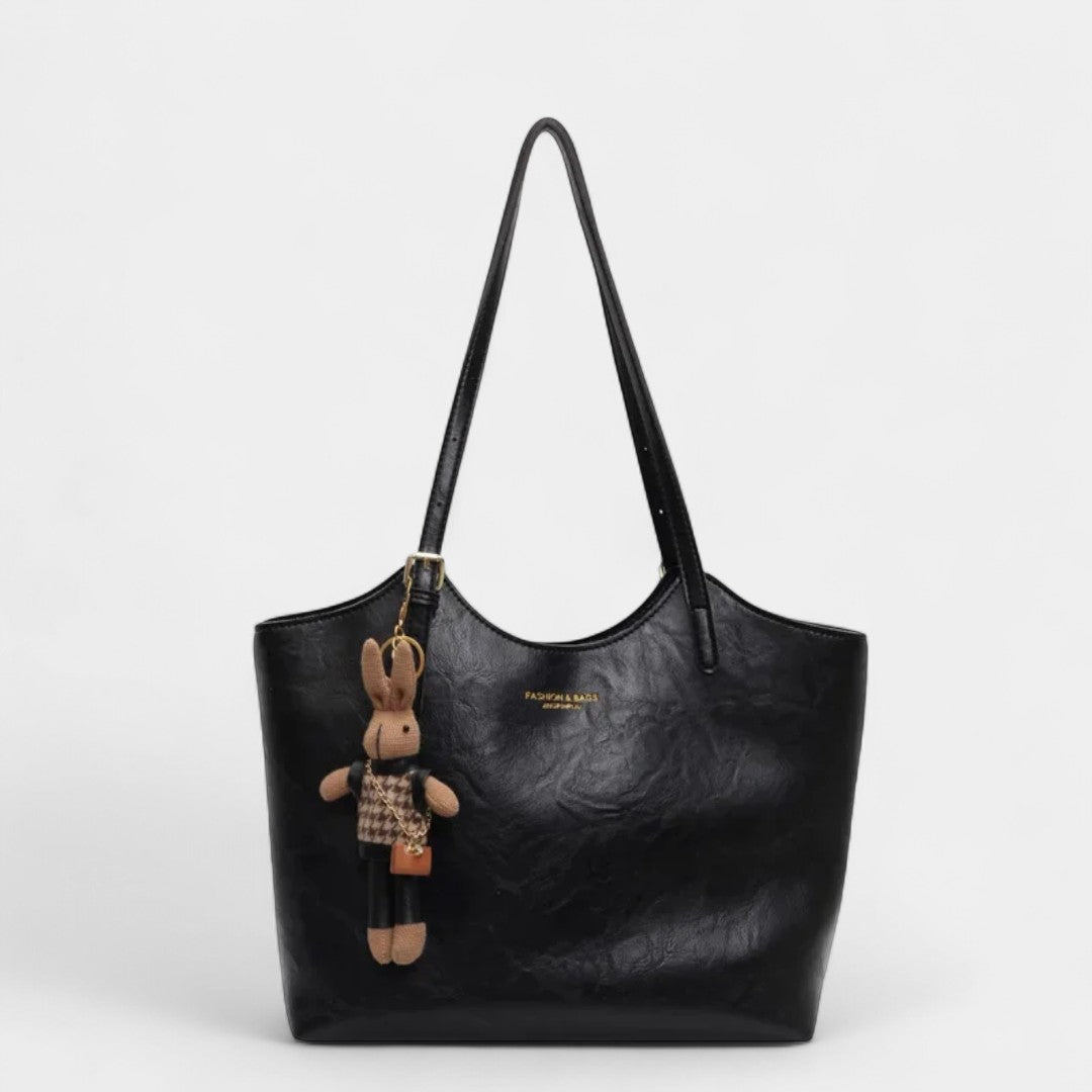 Γλυκερία - Κομψή τσάντα ώμου με vintage φινίρισμα