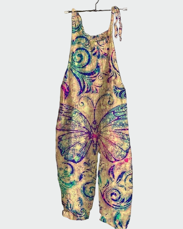 Ρετρό σαλοπέτα με στάμπα πεταλούδας – Άνεση και στυλ για κάθε περίσταση