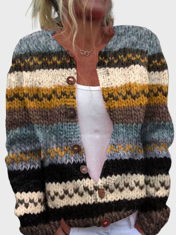 Πλεκτό Γιλέκο με Σχέδιο