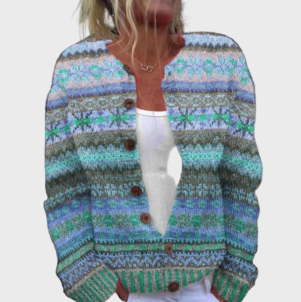 Πλεκτό Γιλέκο με Σχέδιο