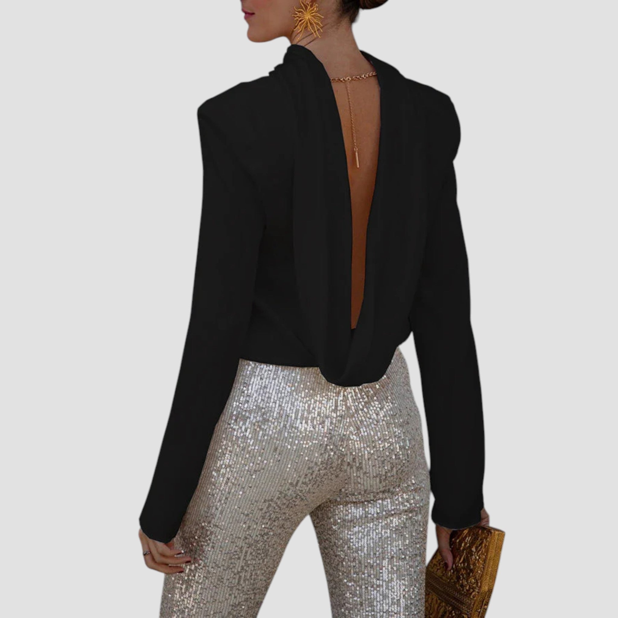 Μπλούζα Elea – Σατέν & Αλυσίδα Elegant