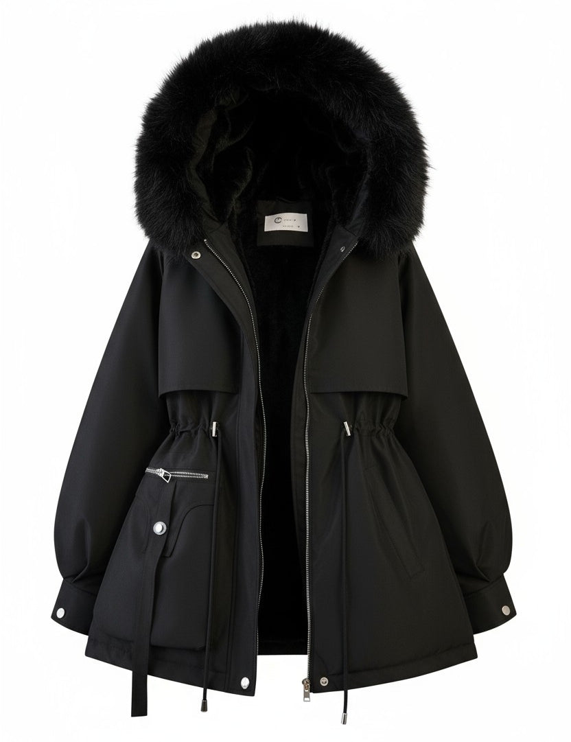 Elena – Χειμωνιάτικο Μπουφάν με Γούνα