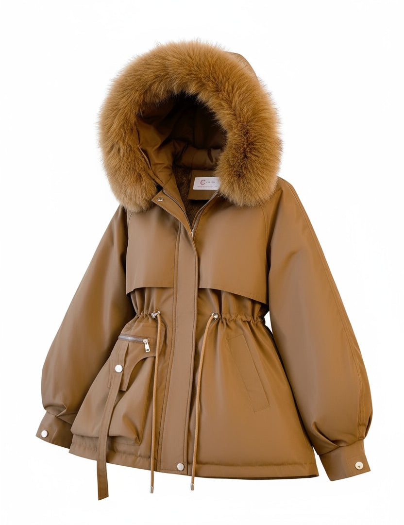 Elena – Χειμωνιάτικο Μπουφάν με Γούνα