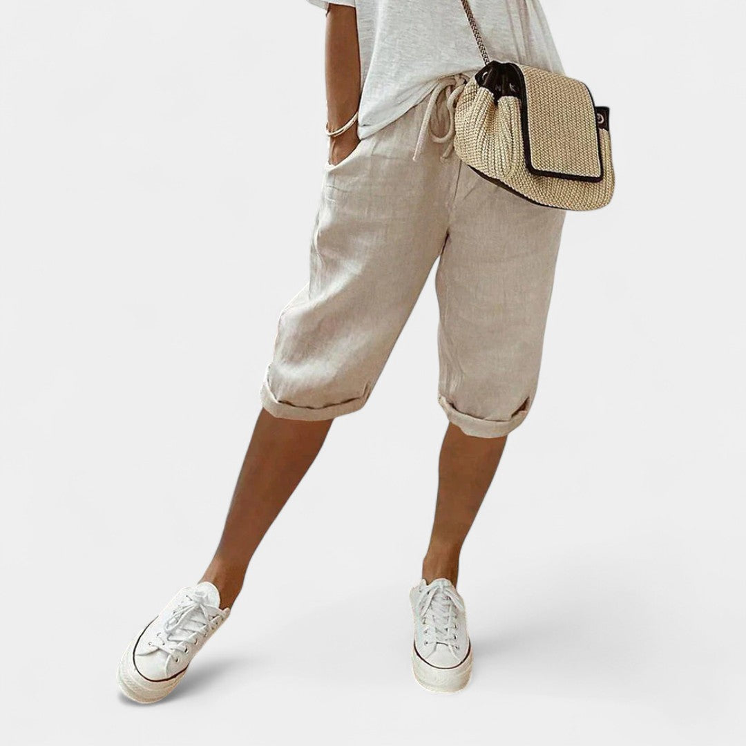 Λαοδίκη - Βερμούδα δροσιάς από βαμβάκι και λινό για κάθε μέρα