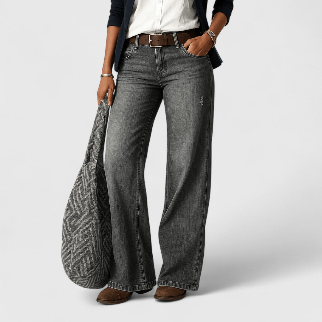 Μάρθα - Τζιν με φαρδύ πόδι σε άνετη γραμμή