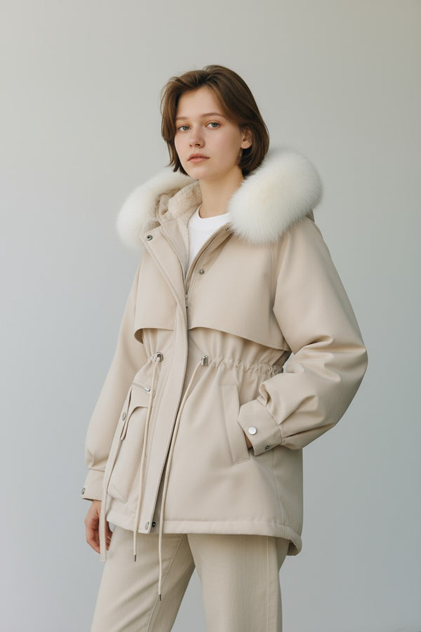 Elena – Χειμωνιάτικο Μπουφάν με Γούνα