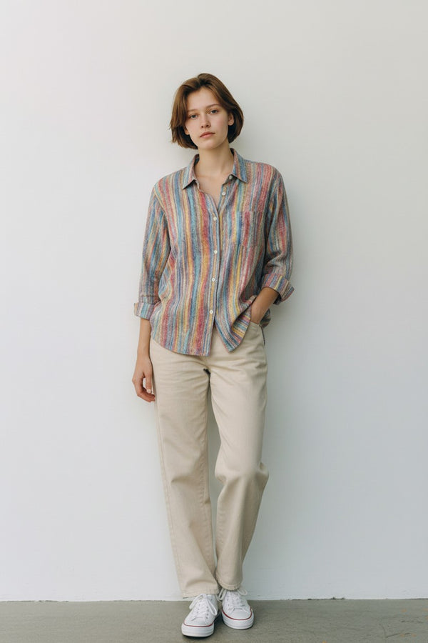 Bunte - Πολύχρωμη μπλούζα vintage